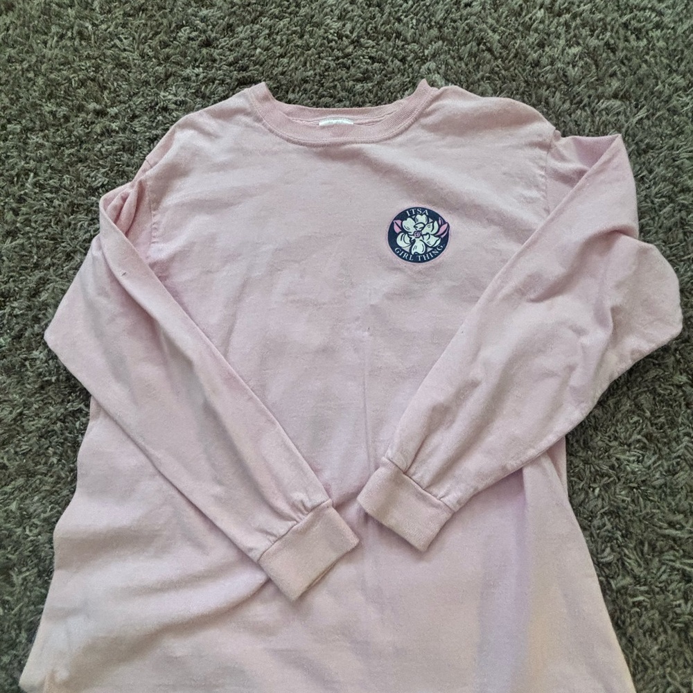 Girls Pink Long Sleeve Shirt. Size XL.